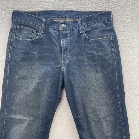 Levis 569 Jeans Mens 36x32 Blue Loose Straight Dark Wash Denim Baggy Y2K Skate - Picture 3 of 11